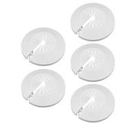 Set of 5 Pipe Covers for Bathroom Applications, Fits 0 59 to 1 1 Inch, Easy to Use and Plastic Material