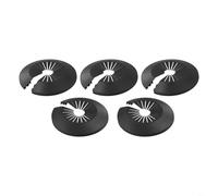 Set of 5 Pipe Flange Covers for Wall Mounted For Heating Pipes Adding a Sl ecorative Touch to Interior Spaces (30-55mm)