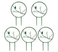 Set of 5 Plant Climbing Supports Creative Circular Flower Shelves for Indoor Garden Decoration (Butterfly)