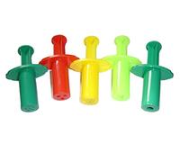 Set Of 5 Plastic Clay Dough Extruder Syringe Guns