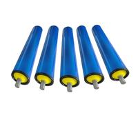 Set of 5 Plastic Conveyor Roller Replacement for Industrial Feng Tables Blue (Dia 20mm 4 5" L 100mm 3.9in) Non Powered Conveyor Rollers for Optimal Performance
