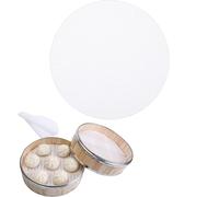 Set of 5 Round Silicone Steamer Mesh Mats - Non-Stick, Heat-Resistant Steamer Liners for Dumplings, Baking, and Steaming - Multi-Purpose Pastry Mat