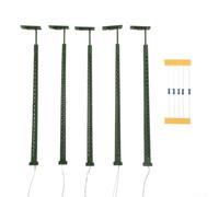 Set of 5 Street Lights H0 Scale 1:87 for Layout