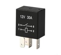 Set of 5 Waterproof 12V 30A 4 Pin Automotive Relays with Flame Retardant Nylon Shell for Reliable Operation in Car Electrical Circuits (12V four pins)