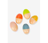 Set of 5 Wooden GROOVY BEATS Rattles for Babies, SMALL FOOT® multicoloured