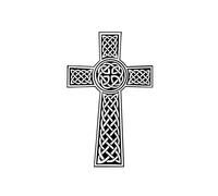 Set of 5 x Celtic Cross Iron on Screen Print Fabric Applique Machine Washable Transfer Christ Cross