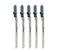 Set of 5 x T101AO Clean Cut Wood Scroll Cutting Jigsaw Blades For Bosch Dewalt