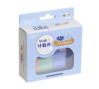 Set Of 50/100pcs Counting Chips Solid Bingo Chips For Math Games Sorting And Pattern Recognition Math Manipulatives