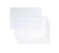 Set of 50 Stylish Clear Vellums Sleeves Invitation Enclosures Designed for Wedding Invites and Event Planning Vellums Paper Invitation Wrap