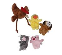 Set of 5pcs Finger Puppets - the Little Red Hen