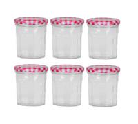 Set Of 6 300Ml Air Tight Sealed Preserve Twist Top Spice Jam Jars Container