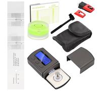 Set of 6 Adjuster and Adjustment Set for Turntable: Turntable Needle Set Digital Tonearm Scales with Azimuth, Dragonfly and Overhang Template, Cleaning Brush, Turntable Replacement Needle