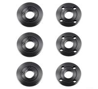 Set of 6 Angle Grinder Flange Nut 5/8 Inch Robust Steel Replacement Parts for Cutting Discs Compatible with Bosch for Flex Inner and Outer Flange for 125 mm Discs