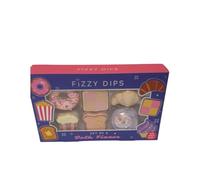 Set of 6 Bath Fizzers Gift Box Novelty Food Shaped Bath Bombs Donut Cupcake Toast Croissant Relaxing Fizzy Soak Spa Essentials for Women Kids Adults