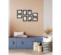 Set of 6 Black 6x4 Inch Photo Frames - Stylish & Modern Picture Frames for Desk, Wall or Table Display - Perfect for Photos, Artwork (Black)