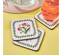 Set of 6 Botanic Garden Coasters White
