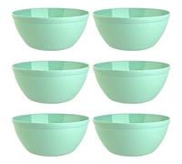 Set of 6 bowls, cereal bowls, dessert bowls, salad bowls, soup bowls, rice bowls, made of plastic, BPA-, large, 900 ml