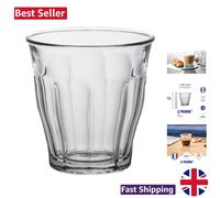 Set of 6 Break-Resistant 130ml Glass Tumblers - Durable & Elegant Design