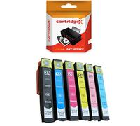 Set of 6 Cartridgex Compatible Ink Cartridge Multipack Replacement For T0801 T0802 T0803 T0804 T0805 T0806 For Epson Stylus Photo P50 PX650 PX660 PX700W PX710W PX720WD PX730WD PX800FW PX810FW PX820FWD PX830FWD R265 R285 R360 RX560 RX585 RX685