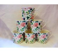 Set of 6 China Palace Mugs in Hedgerow Design