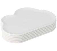Set of 6 Cloud-Shaped Coasters - White
