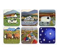 Set of 6 Coasters by Thomas Joseph - Country Kitchen - Set 4