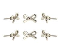 Set of 6 Crystal Glass Melon Knobs Kitchen Cabinet Cupboard Glass Door Knobs Dresser Wardrobe and Drawer Pull by Perilla Home (Clear)