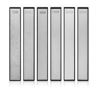 Set of 6 Diamond Sharpening Stone Knife Sharpener Stone with Base Fixed Whetstone Set, 120/240/600/1000/2000/3000 Professional Chef's Knife, Whetstone, Knife Sharpener Accessories for Kitchen
