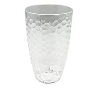 Set of 6 Dimple Tall Tumbler Glasses 670ml, Large Capacity Textured Bubble Drinking Glasses, Clear Beverage Tumblers for Water, Juice, Cocktails, Soft Drinks and Everyday Use