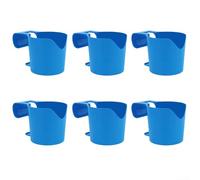Set of 6 Drink Holders for Above Ground Pools, Essential Poolside Accessories for