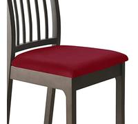Set of 6 Elastic Non-Slip Soft Dining Chair Covers, Wine Red - Perfect for Home, Hotel, and Dining Room Use - Stylish Protection for Your Chairs.