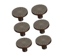 Set of 6 Elegant Drawer Knobs Brushed Brass Finish Zines Alloy Handle for Modern Minimalist Home Decoration Daily Use Living Room Cabinets Knobs