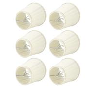 Set of 6 Fabric Lampshades, Light Shade Beige Clip On Hand Crafted Floor European Style Simple Lamp Shade Modern Minimalist Cloth Lampshade for E14 bulb