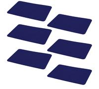 Set of 6 Felt Table Mats 44x30 cm Navy Felt Coasters Premium Quality Placemat