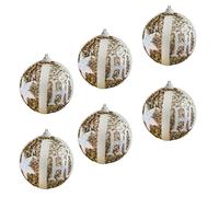 Set Of 6 Festival Ornament Christmas Baubles Shimmering Tree Decorations For Home And Office Stylish Hanging Pendant Party Decoration Supplies