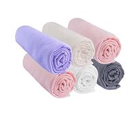 Set of 6 Fitted Sheets 70 x 140 cm Cot Cot Bed 70 x 140 cm | 100% Cotton Jersey | Candy | Stretchy & Breathable | Healthy Sleep | Brand Easy Dort | Oeko-Tex | Quality | Made in Europe