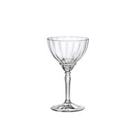 Set Of 6 Florian Champagne Glasses Transparent Glass Stem 24Cl