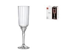 Set Of 6 Florian Wine Glasses Clear Glass For Prosecco 21Cl