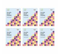 Set of 6 - Frameless Clip Frames Glass Picture Frames For Poster Certificate Frame Wall Mountable Photo Frames Picture Display For Home Office Classic Wall Decor (10 x 12 Inch)