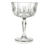 RCR ‘Opera Maison’ Vintage Champagne Glasses Set of 6 - Retro Champagne Saucers/Coupe Cocktail Glasses/Espresso Martini Glasses - LUXION© Crystal Glass: Dishwasher Safe - Champagne Glass Gift Set