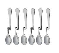 Set of 6 Hanging Coffee Spoon Creative Bending Handle Stainless Steel Stirring Spoons for Tea Coffee Dessert (Vertical Hanging S)