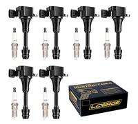 Set of 6 Ignition Coil Pack & Spark Plugs Fits for 3.5 V6 Nissan Murano Maxima Altima Quest Xterra Pathfinder Frontier Infiniti I35 QX4 2002 2003 2004 2005 2006 2007 2008 Spark Plugs Coils UF349 C1406