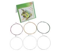 Set Of 6 Learning Strings Electric Guitar Strings Stainless Steel Texture Cores Strings Suitable For Music Instrument Professional Strings