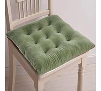 Set of 6 Light Green Dining Chair Cushions with Ties Anti Deformation Seat Pads for Kitchen Chairs Comfortable Chair Cushions for Home Dining Rooms
