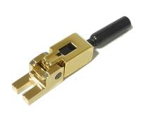 Set of 6 locking tremolo bridge saddles in Gold Floyd Rose guitar