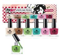 Set of 6 Nail Polishes - 10ml Each Bright Shades in a Stylish Box for Trendy Looks by Beauty4Britain