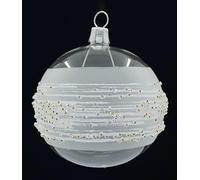 Set of 6 ornamental balls (Ø 7 cm) in hand-blown glass for Christmas tree