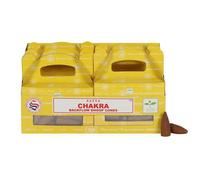 Serano Set of 6 Packets of Chakra Backflow Dhoop Cones by Satya