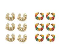 Set of 6 Pair of Bangle Design God Set for Ganesh/Laddu Gopal/Devi Maa/Radha Krishna Haar Sringar Deity jewellary for All God Statue Indian Traditional Navratri Festival Diwali Decoration(Size:-1")