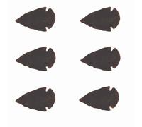 (Set of 6 Pcs) Agate Stone Shape #2 Natural Handmade Arrowhead 1 to 1.5 Inches-Blessfull Healing